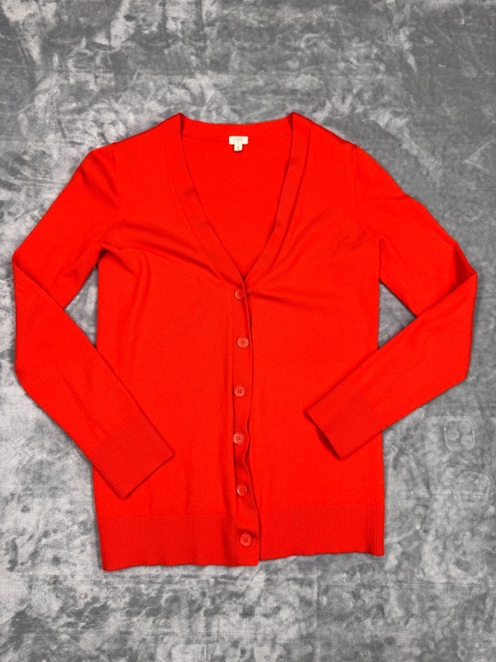 J. Crew Sweaters - J. Crew 100% Merino Wool Red Women's Cardigan